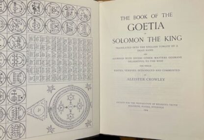 The Book of the Goetia of Solomon the King translated into the English Tongue by a Dead Hand and Adorned with Divers other Matters, Edited, Verified, Introduced and Commented by Aleister Crowley - Image 4