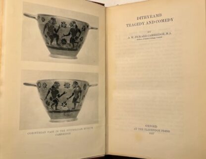 Dithyramb: Tragedy and Comedy by A.W. Pickard-Cambridge - Image 3
