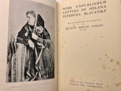 Some Unpublished Letters of Helena Petrovna Blavatsky with an Introduction and Commentary by Eugen Rollin Corson - Image 3
