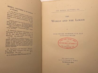 The World and the Logos by Hugh Miller Thompson - Image 3