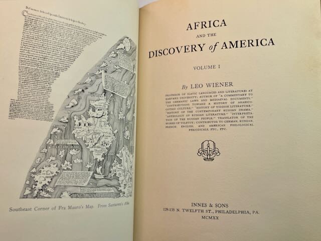 (Three Volume Set) Africa and the Discovery of America by Leo Wiener - Image 3