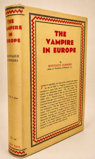 The Vampire in Europe by Montague Summers
