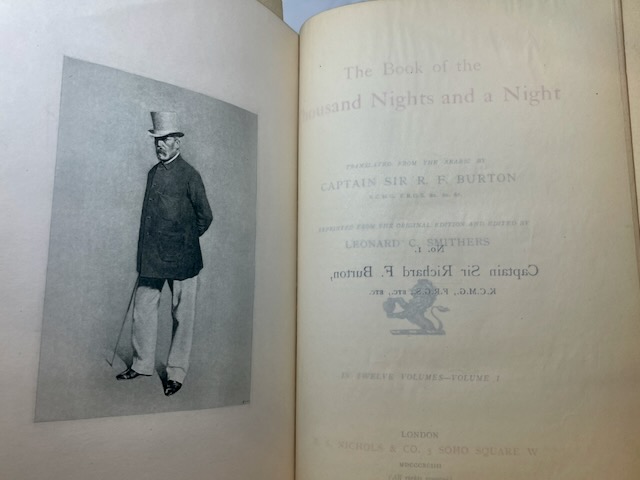 The Book of the Thousand Nights and a Night, translated from the Arabic by Captain Sir Richard F. Burton, reprinted from the original edition and edited by Leonard C. Smithers - Image 7